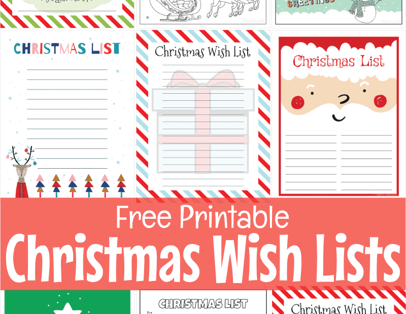 Free Printable Christmas Wish List Templates