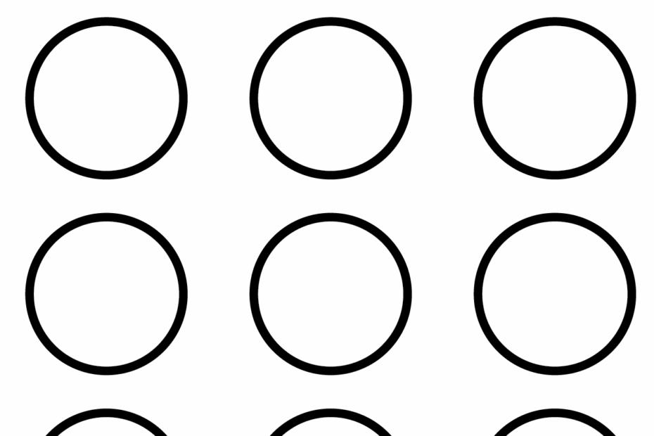 Free Printable Circle Templates Various Sizes World Of Printables Worksheets Library