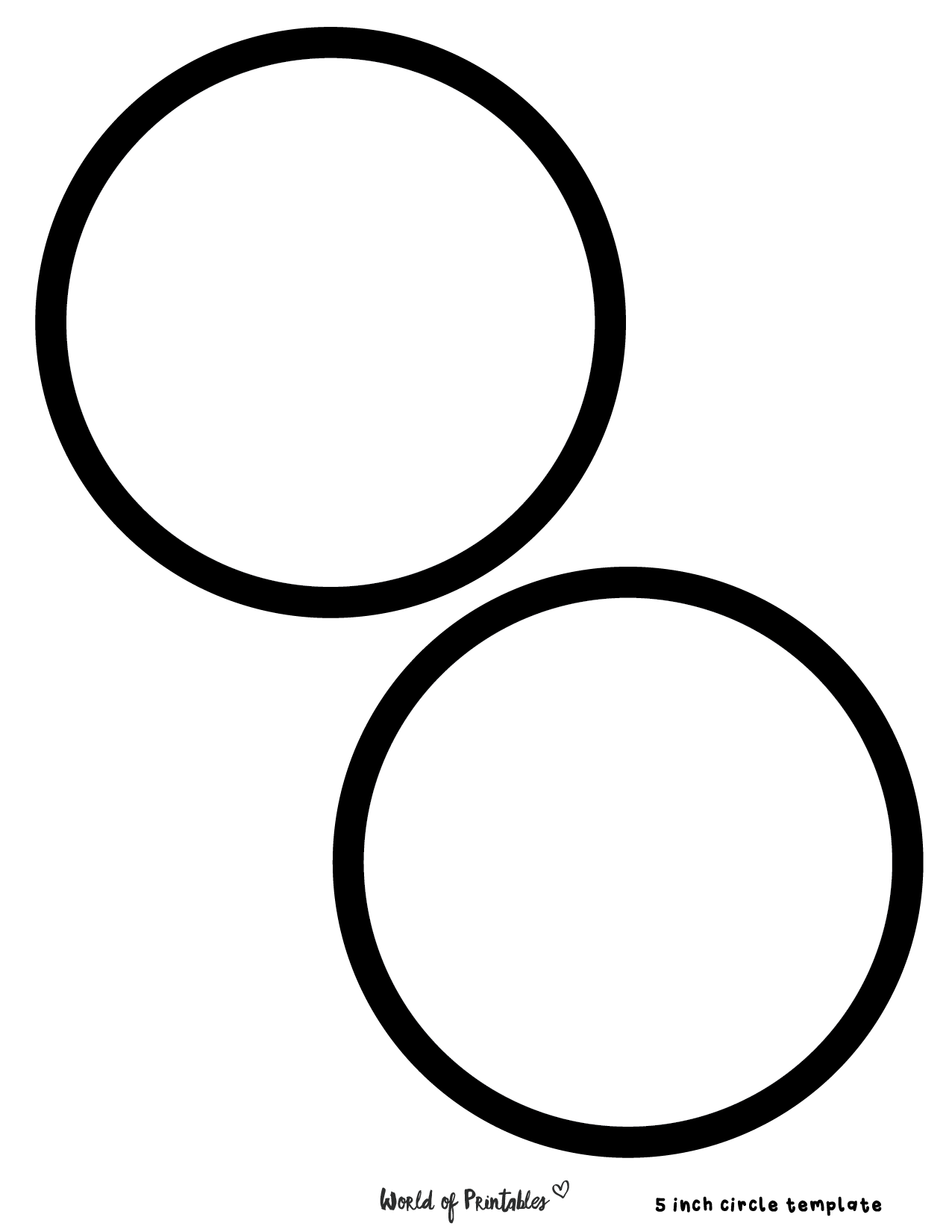 circle printable template