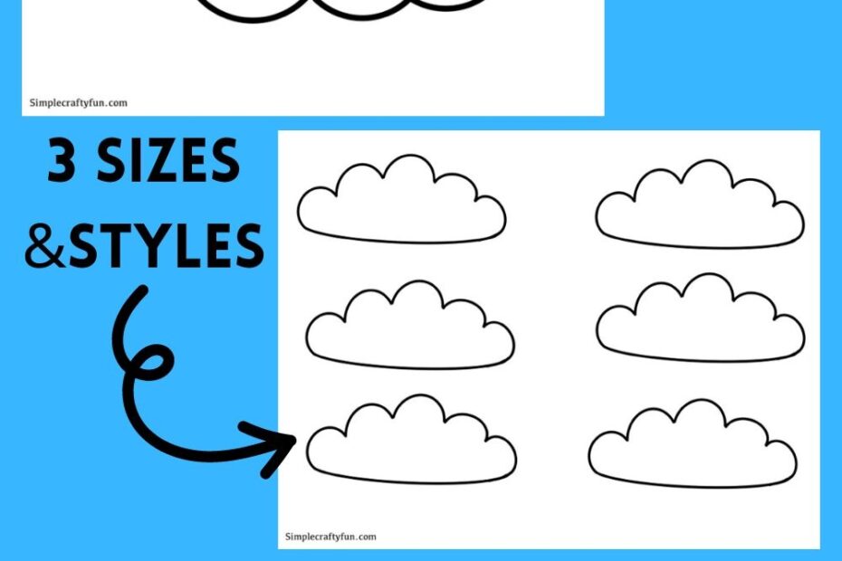 Free Printable Cloud Template Shapes