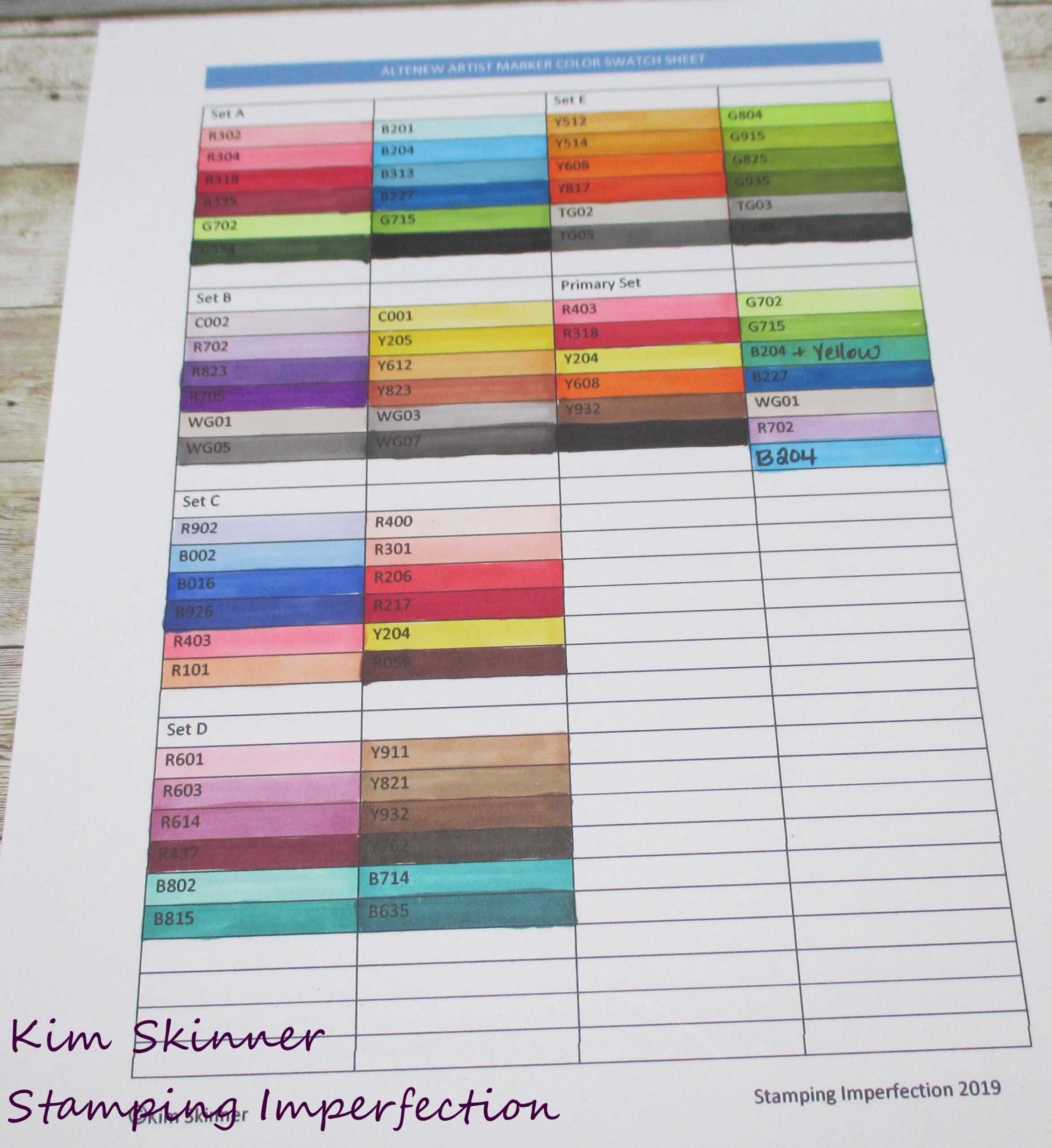 Free Printable Color Wheel Color Theory Notes Altenew Artist 