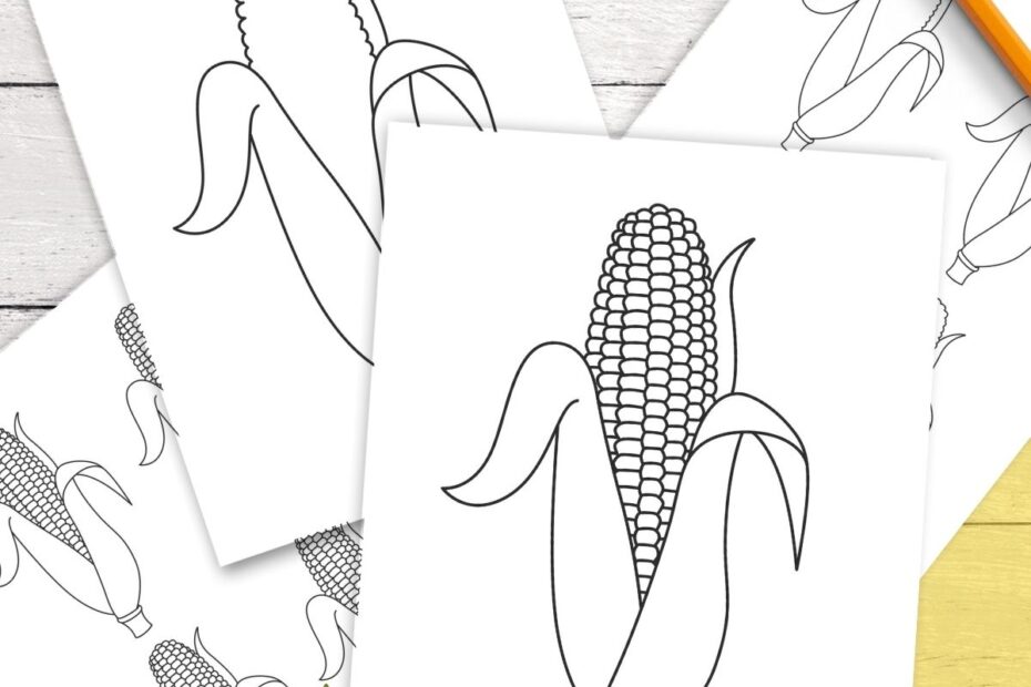 Free Printable Corn Templates U0026 Outlines For Fall Crafts