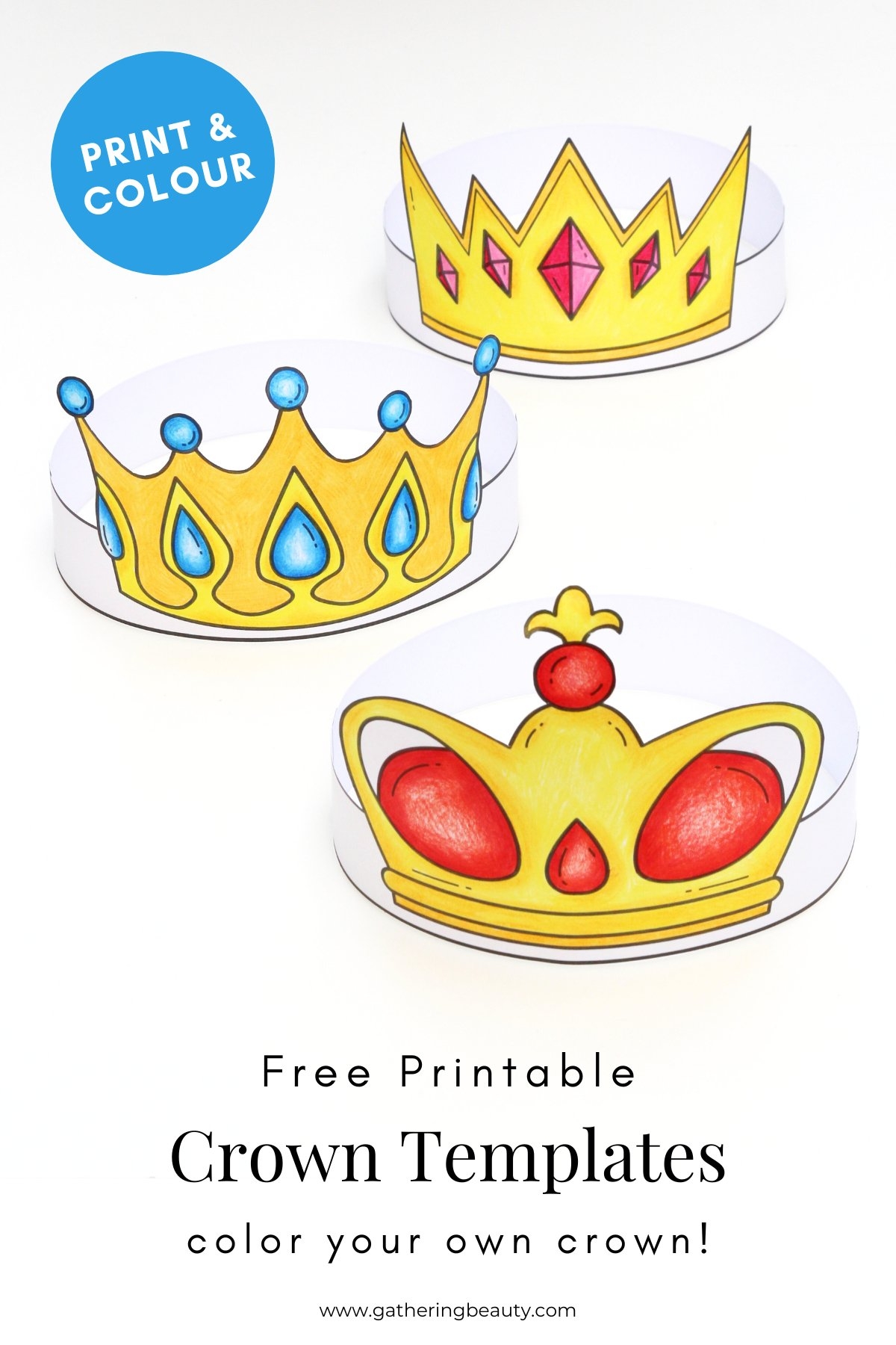 crown printable template