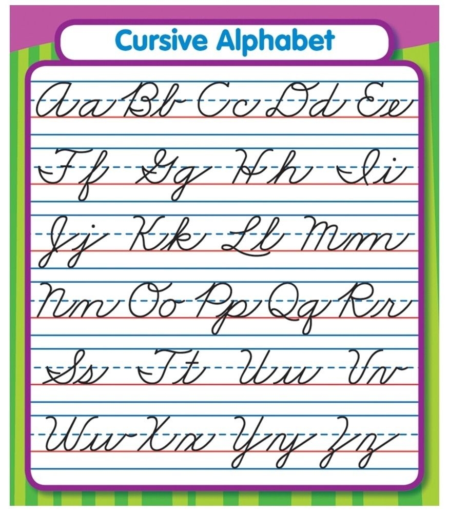 free printable cursive alphabet pdf