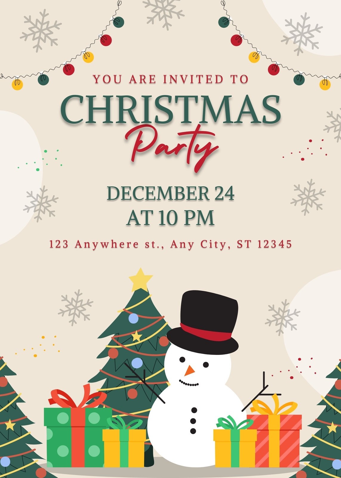 Free Printable Customizable Christmas Flyer Templates Canva