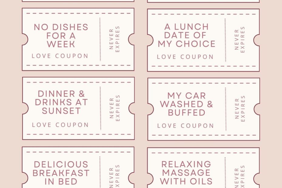 Free Printable Customizable Coupon Templates Canva