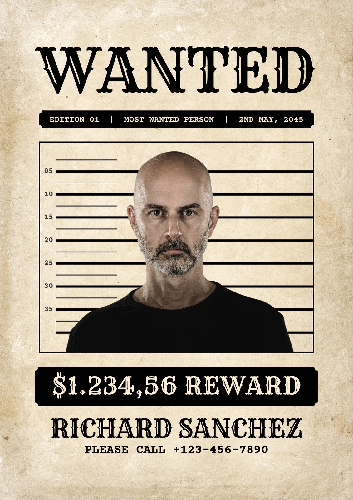 printable wanted poster template