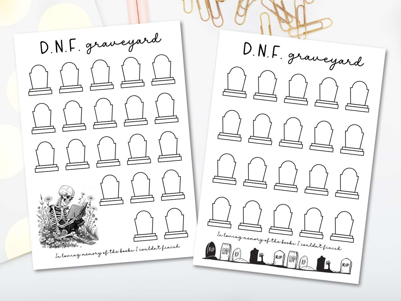 Free Printable DNF Did Not Finish Book Tracker Templates Lovely Planner
