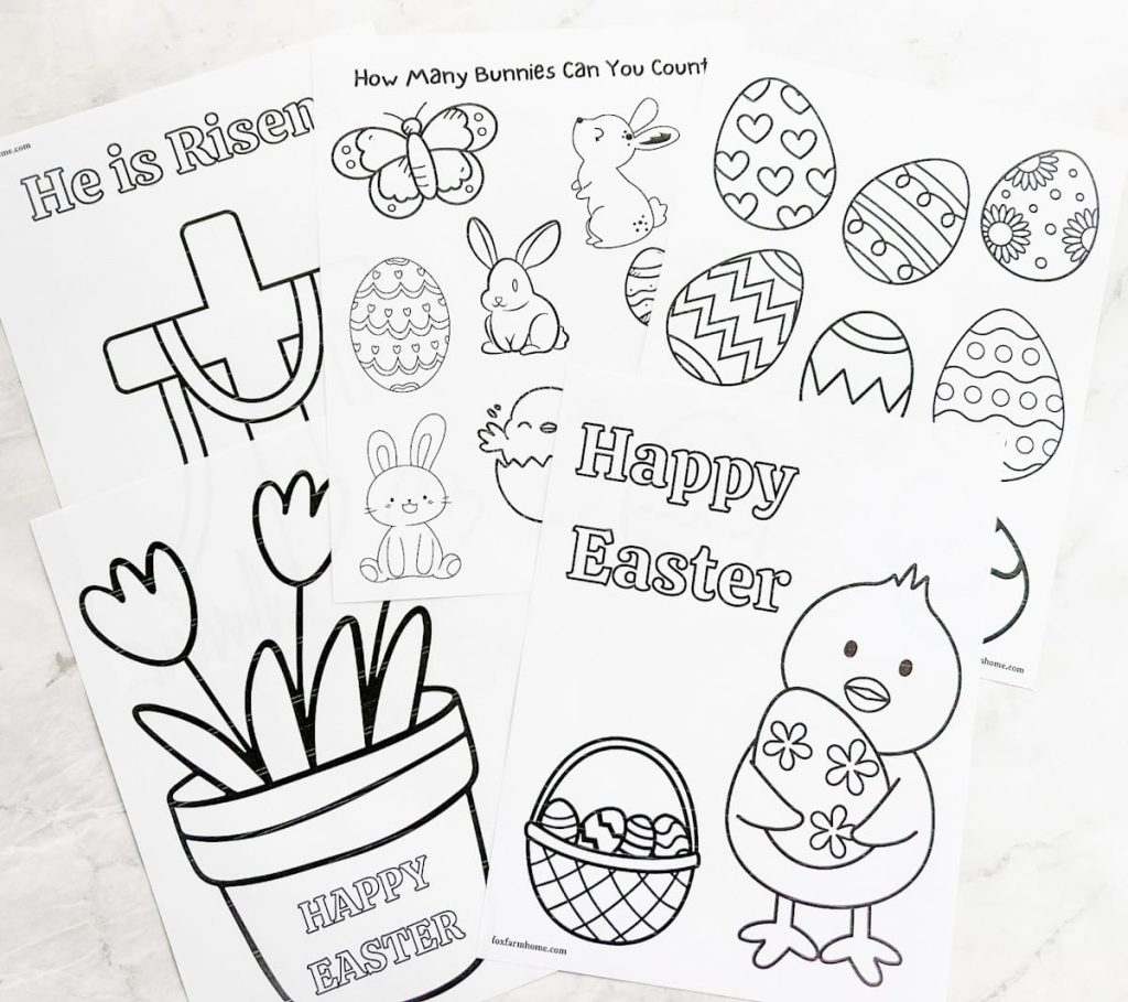easter coloring pages printable free