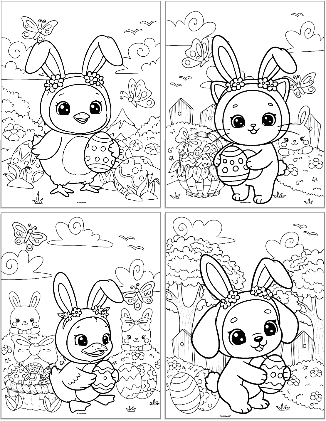 Free Printable Easter Coloring Pages For Kids The Artisan Life