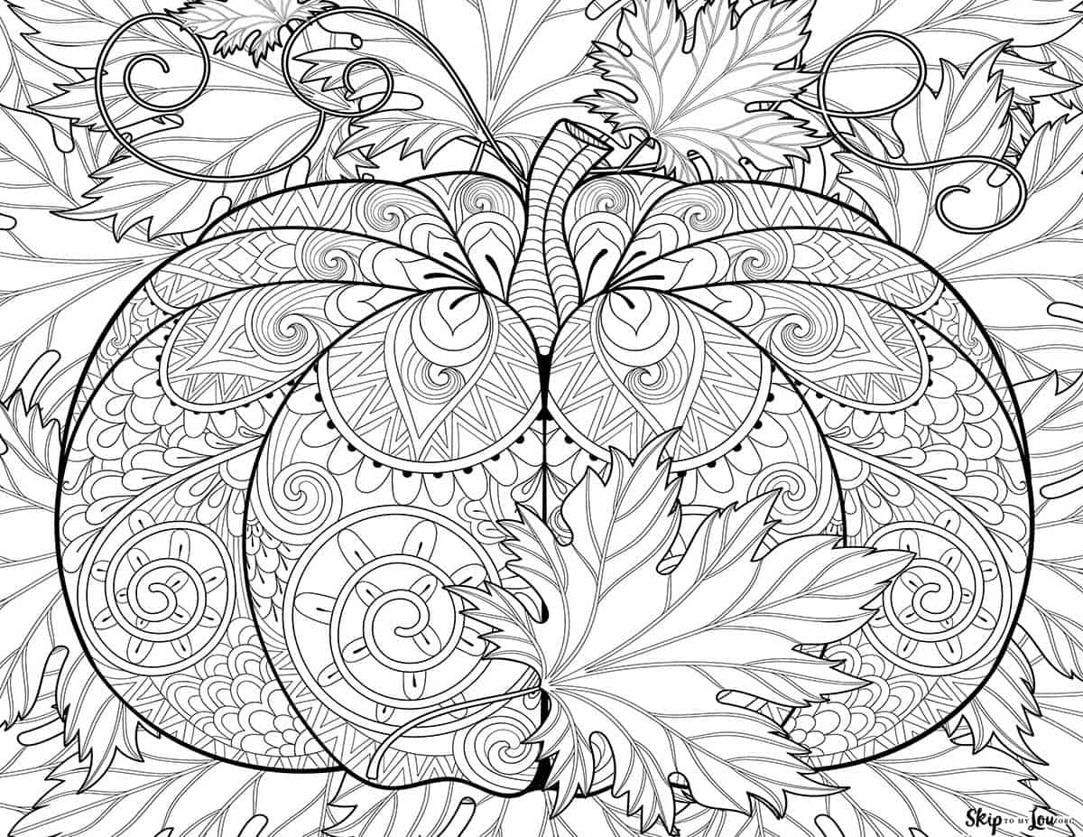 autumn coloring sheets printable