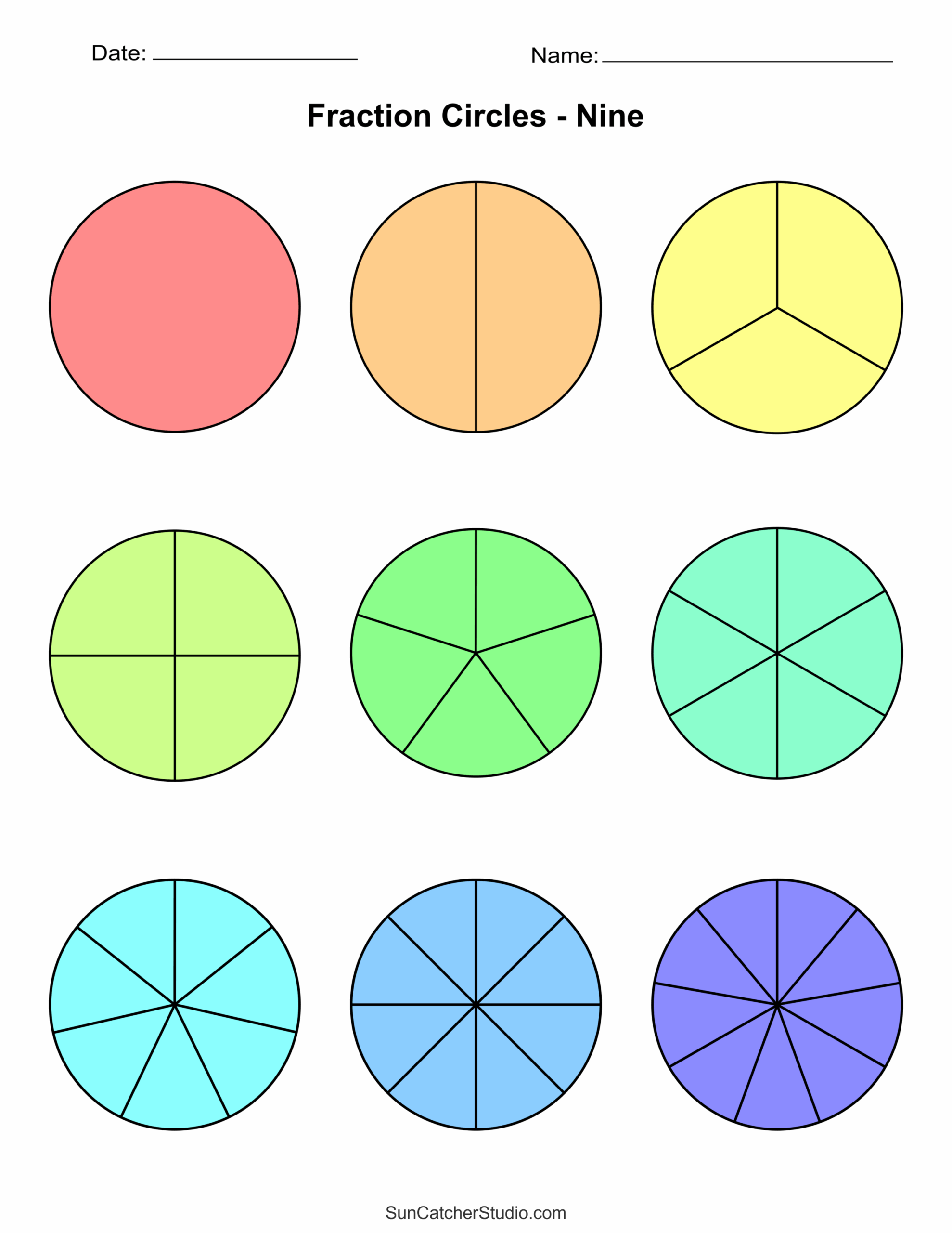 printable circles template