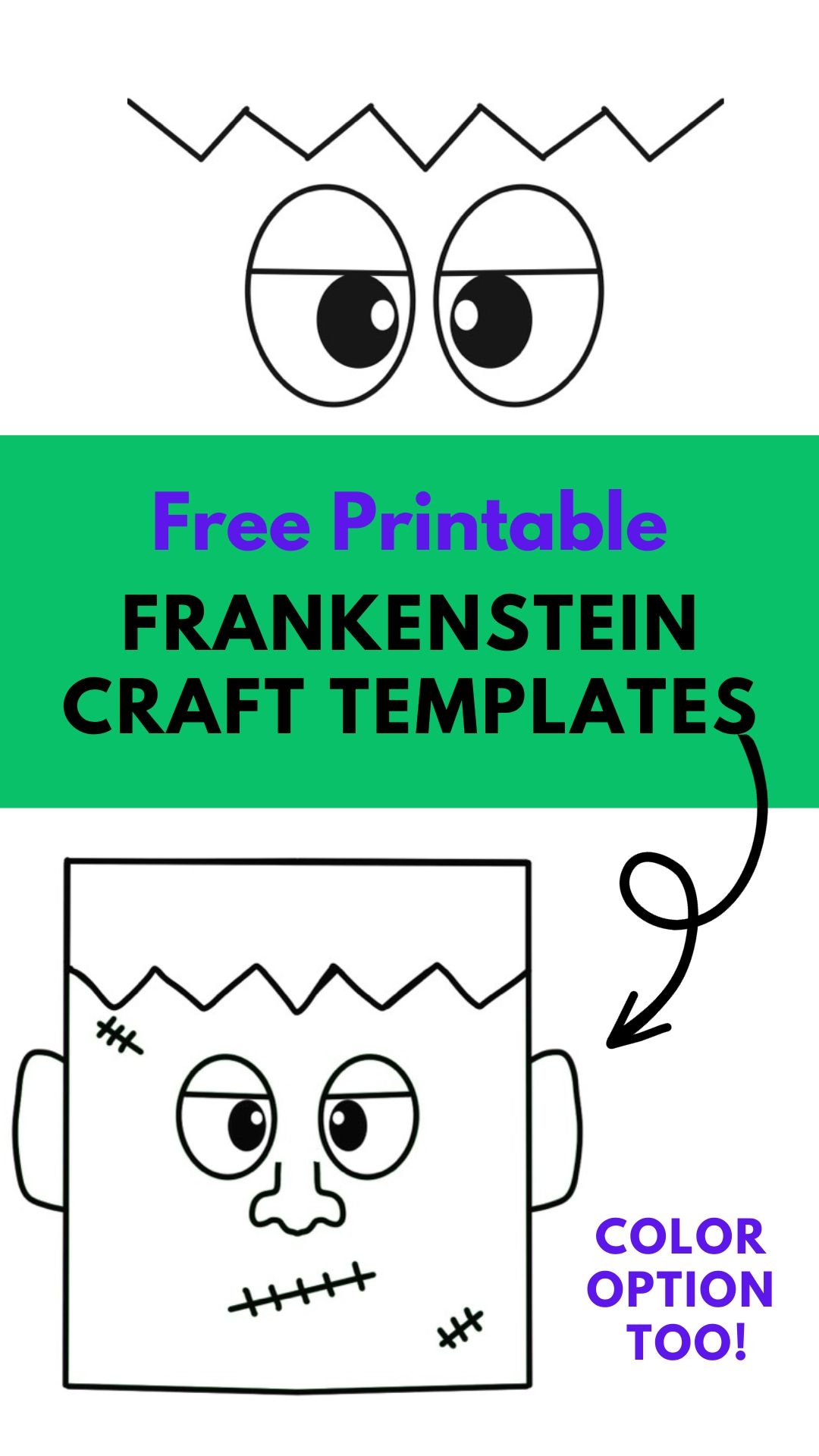Free Printable Frankenstein Craft And Templates 