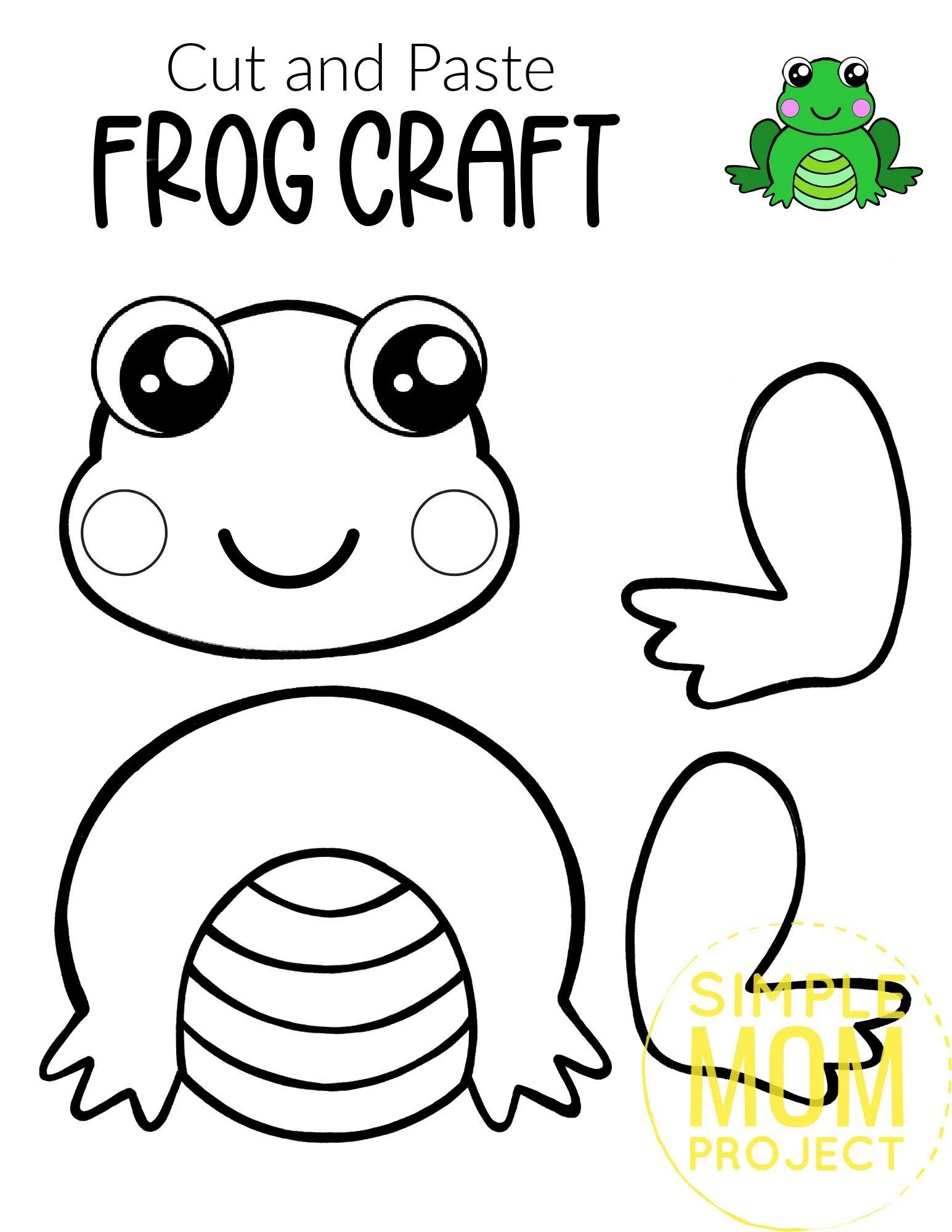 free printable frog puppet template