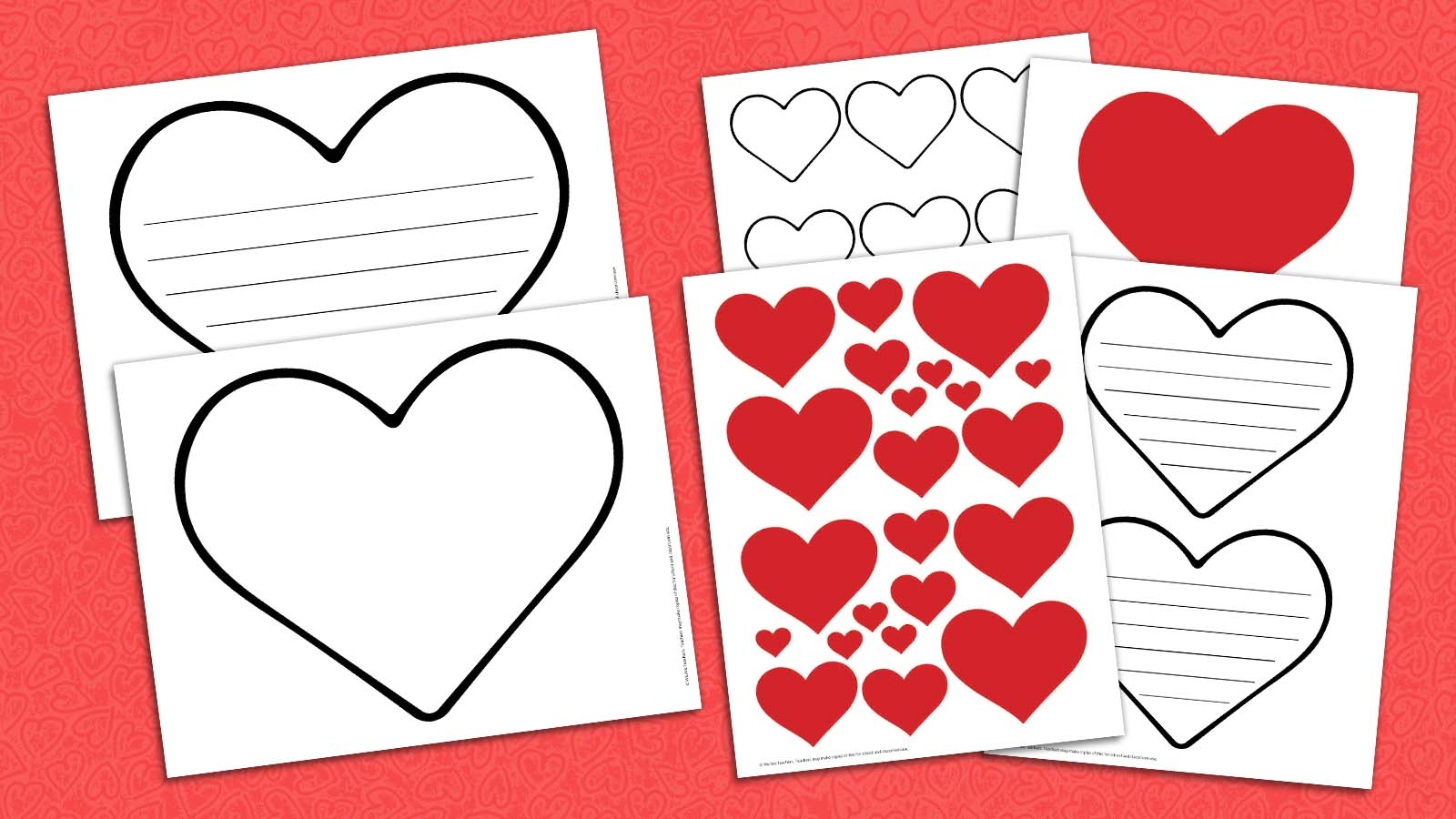 heart valentine printable