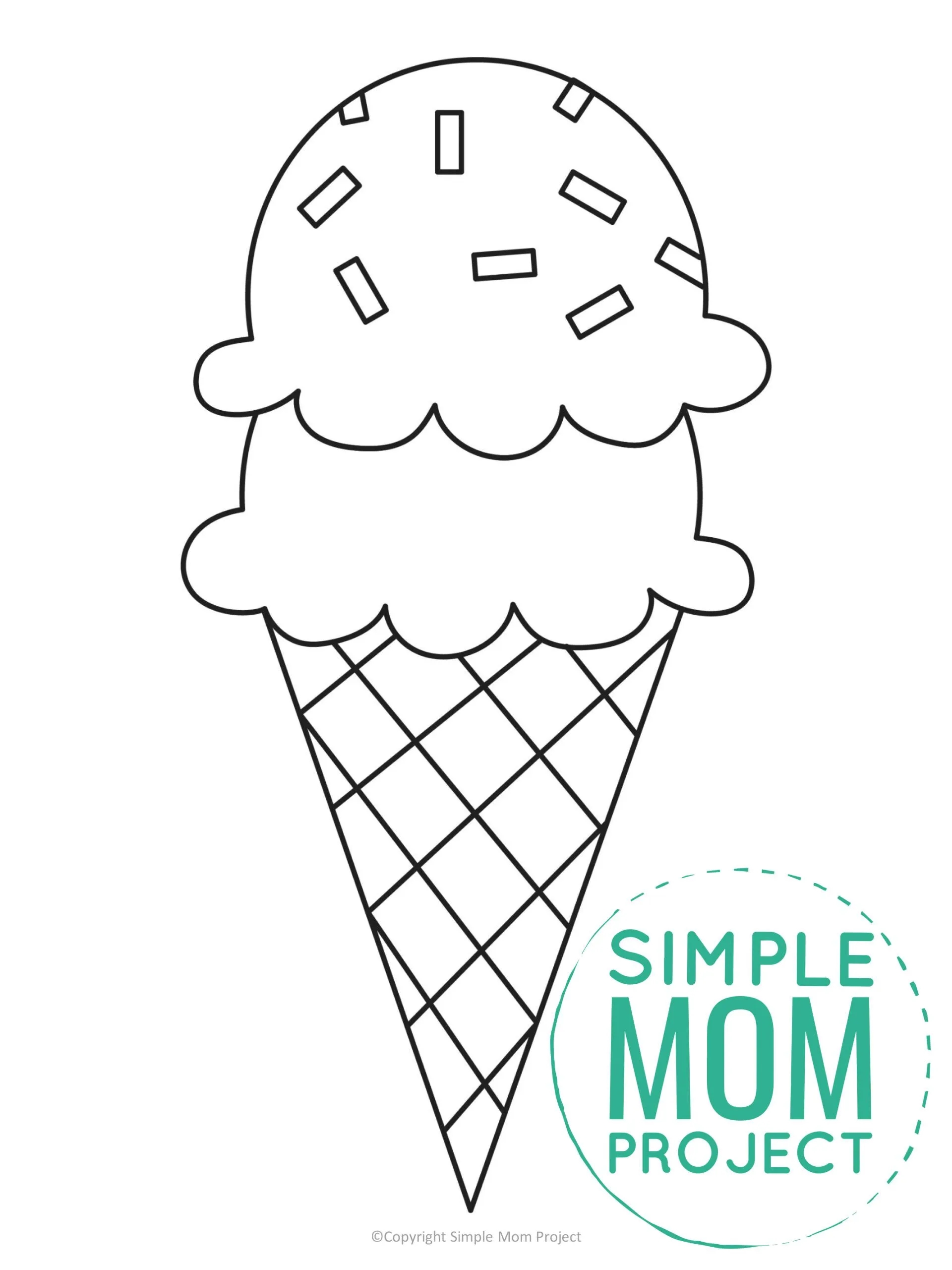 printable ice cream scoop template