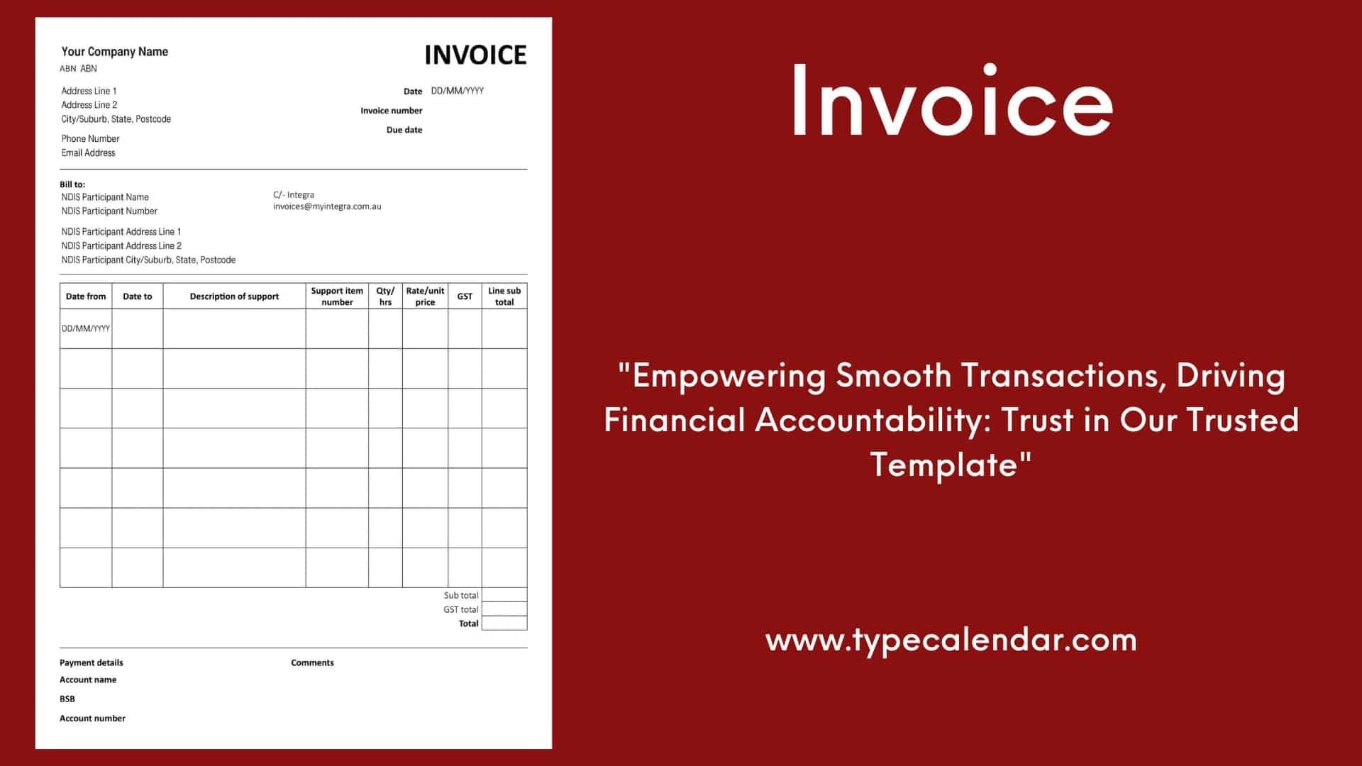 printable invoice templates word