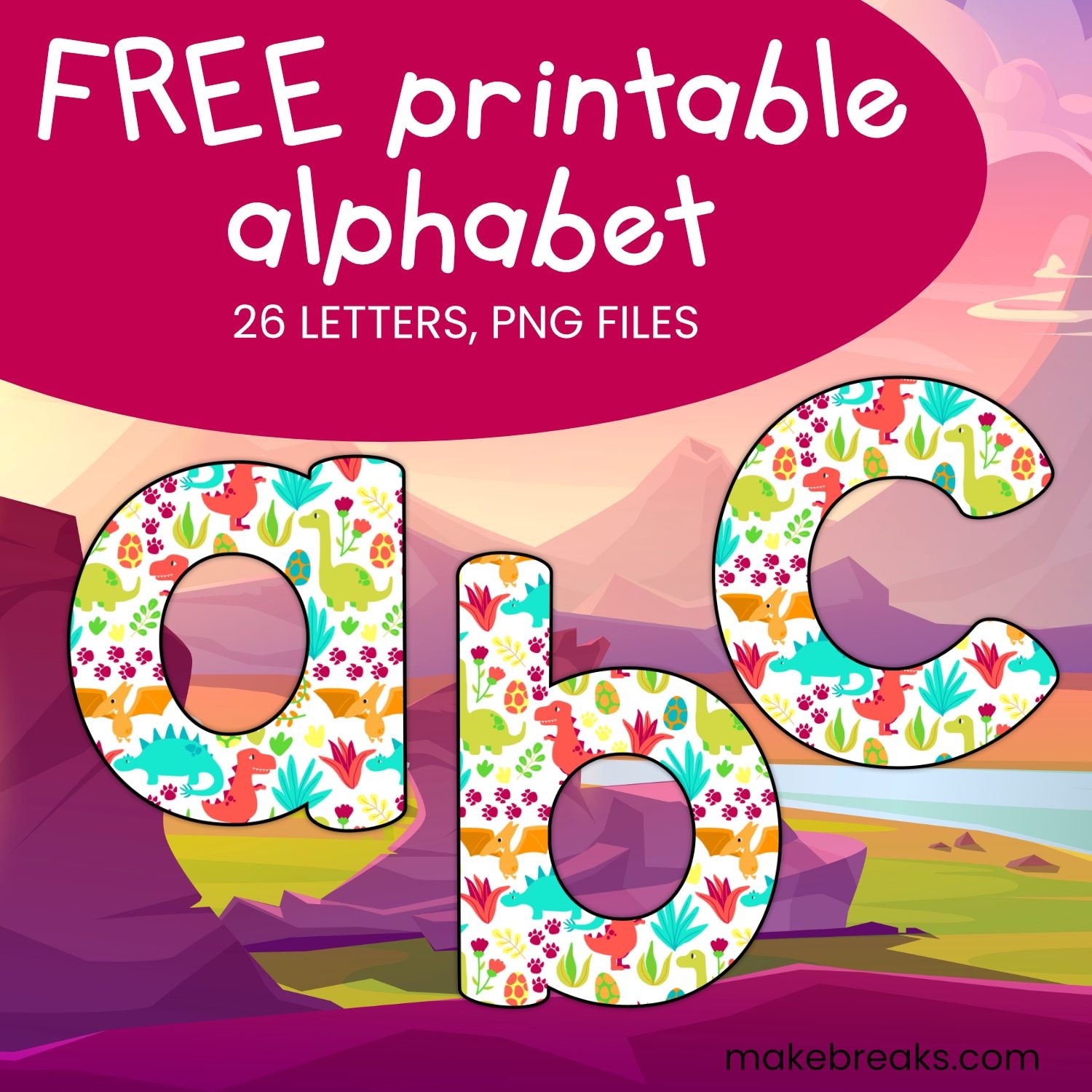colorful printable letters