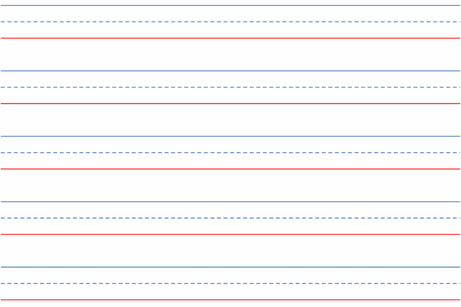 Free Printable Lined Paper Handwriting Notebook Templates
