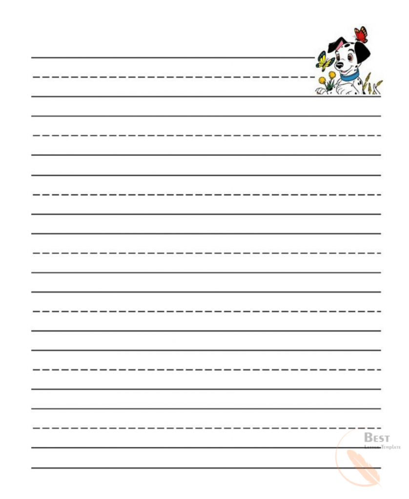 printable kindergarten lined paper