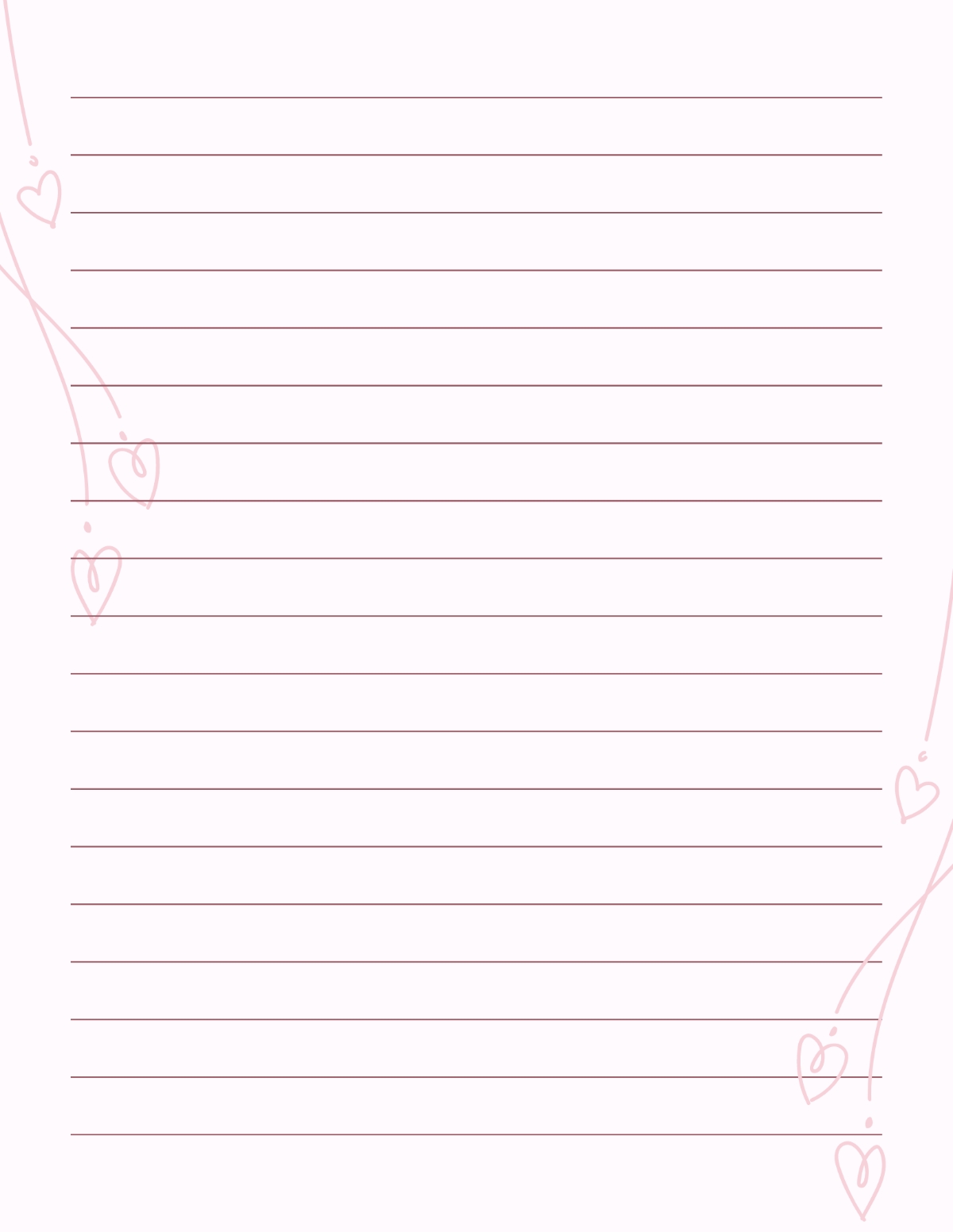 printable lined paper template