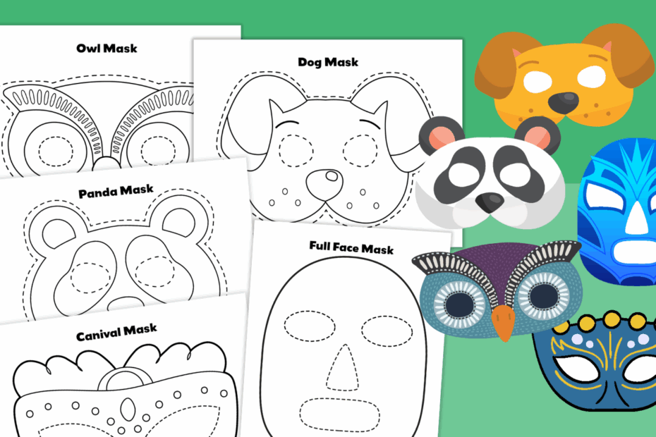Free Printable Mask Templates For Characters Animals And More