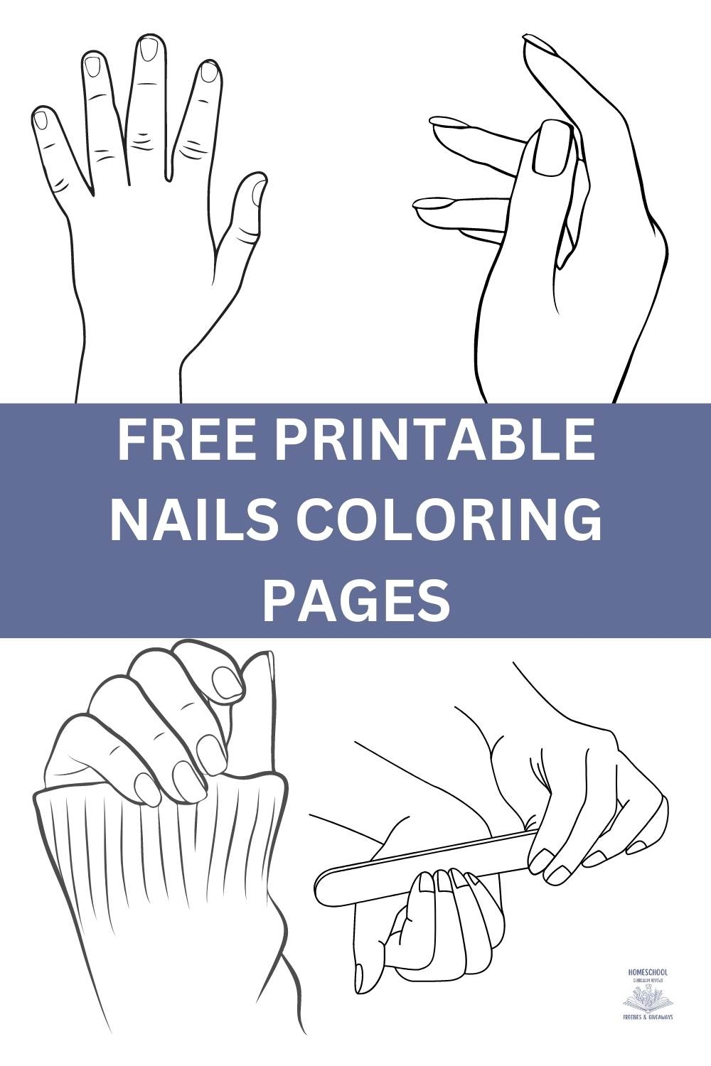 FREE Printable Nails Coloring Pages For Kids Or Fashion Homeschool Freebies And Giveaways