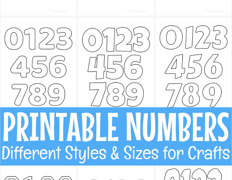 Free Printable Numbers For Crafts