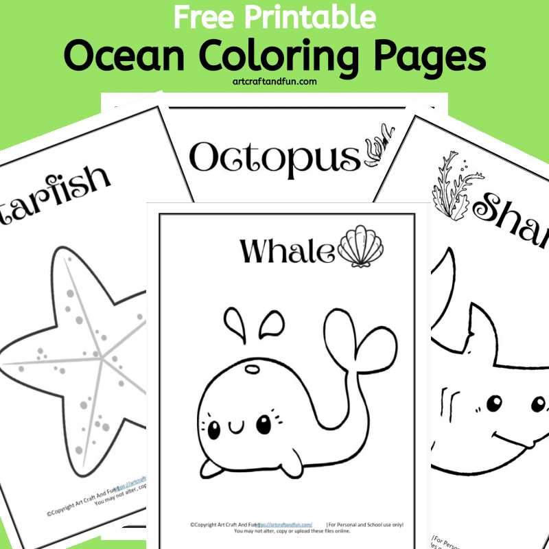 ocean animals coloring sheets
