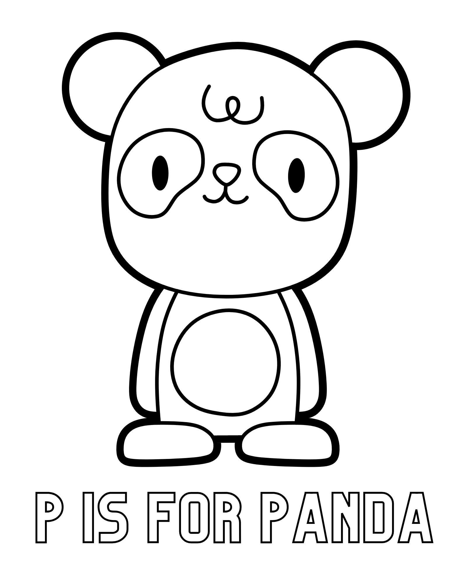 panda coloring sheet printable
