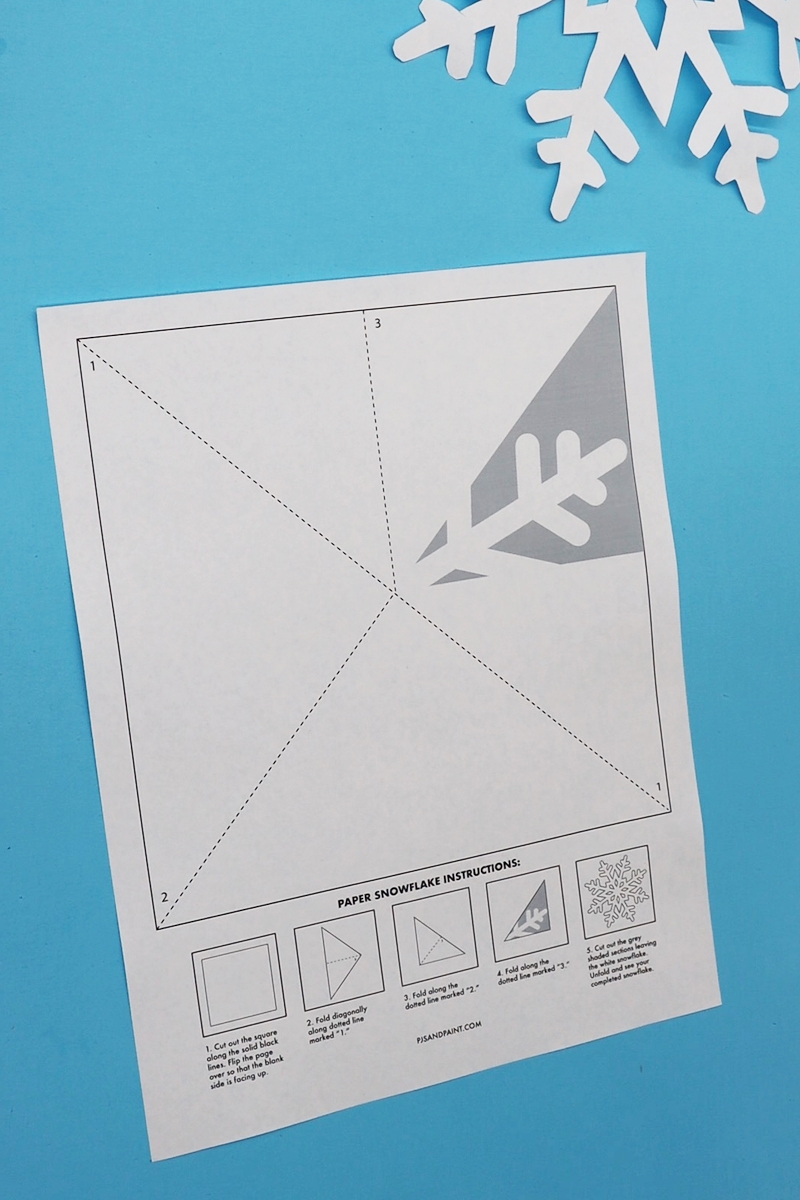 printable snowflakes template