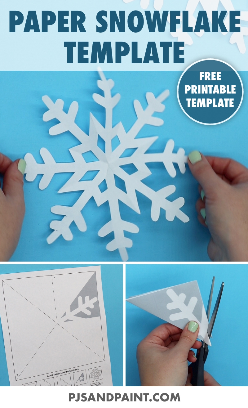 free printable snowflake template pdf