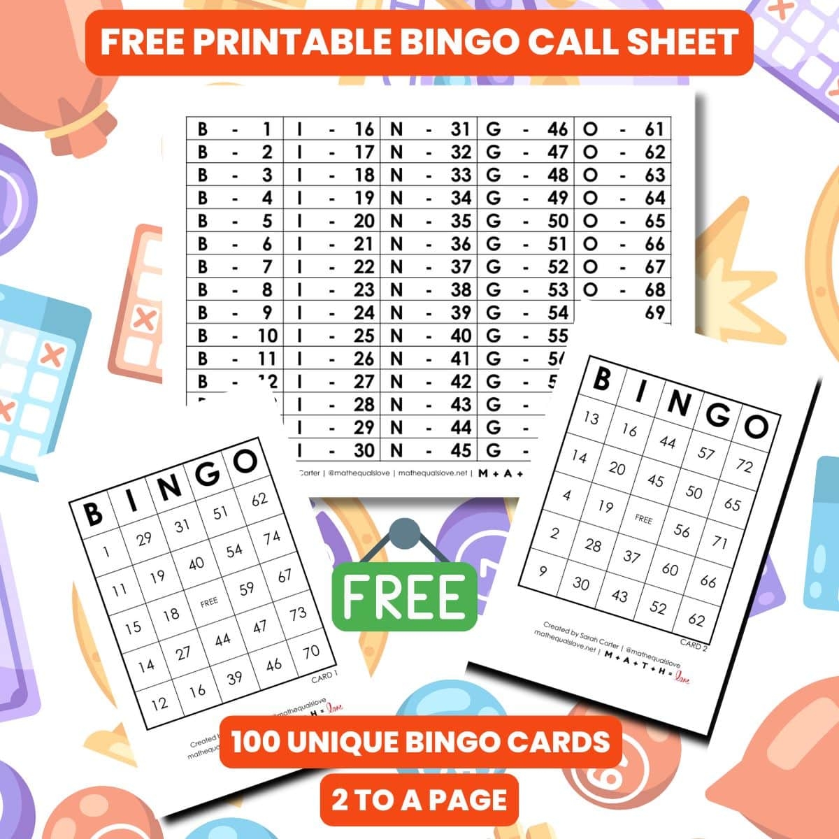 printable bingo board
