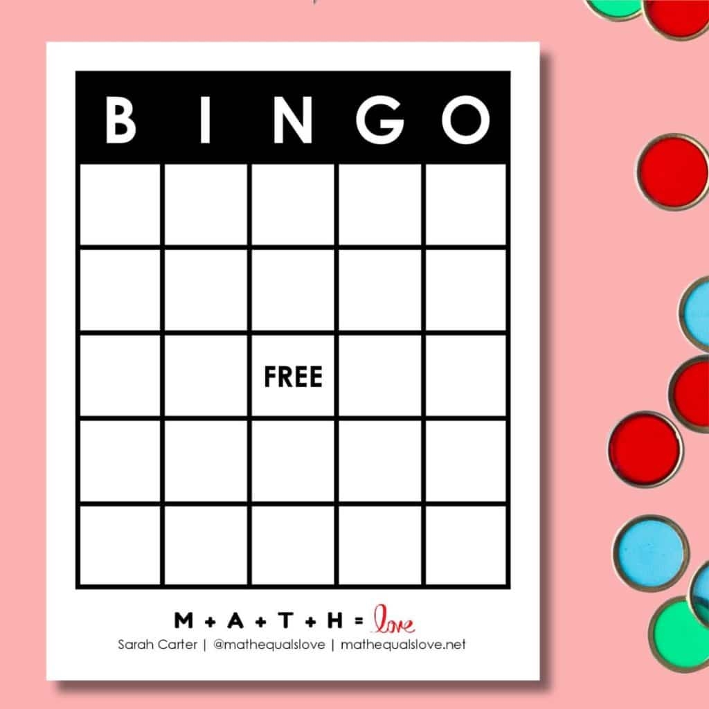 bingo game sheets printable