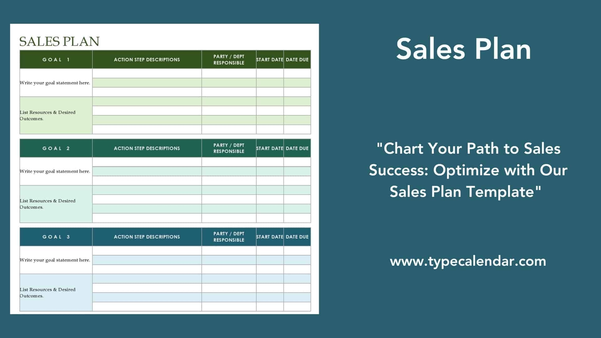 Free Printable Sales Plan Templates PDF Word Excel 