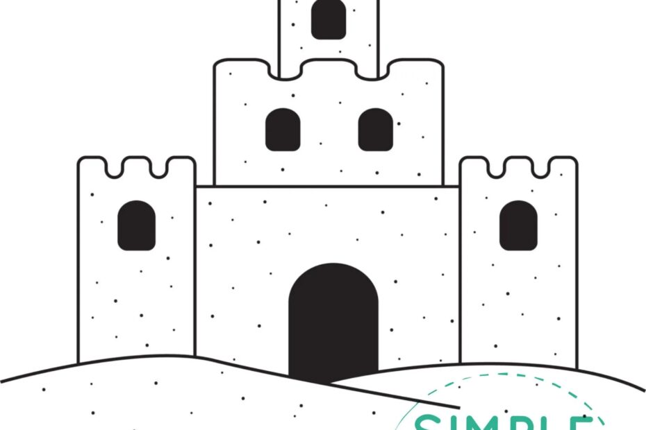 Free Printable Sandcastle Template Simple Mom Project