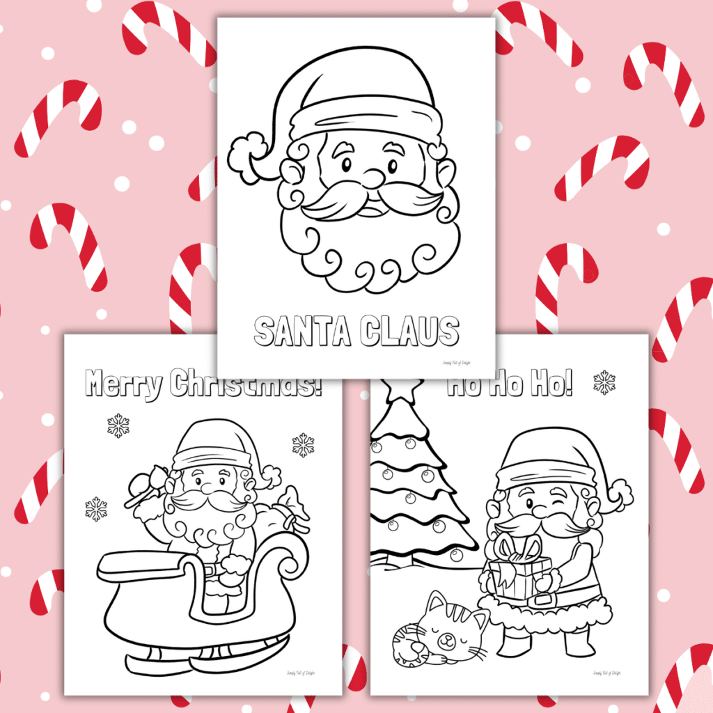 free printable christmas coloring worksheets