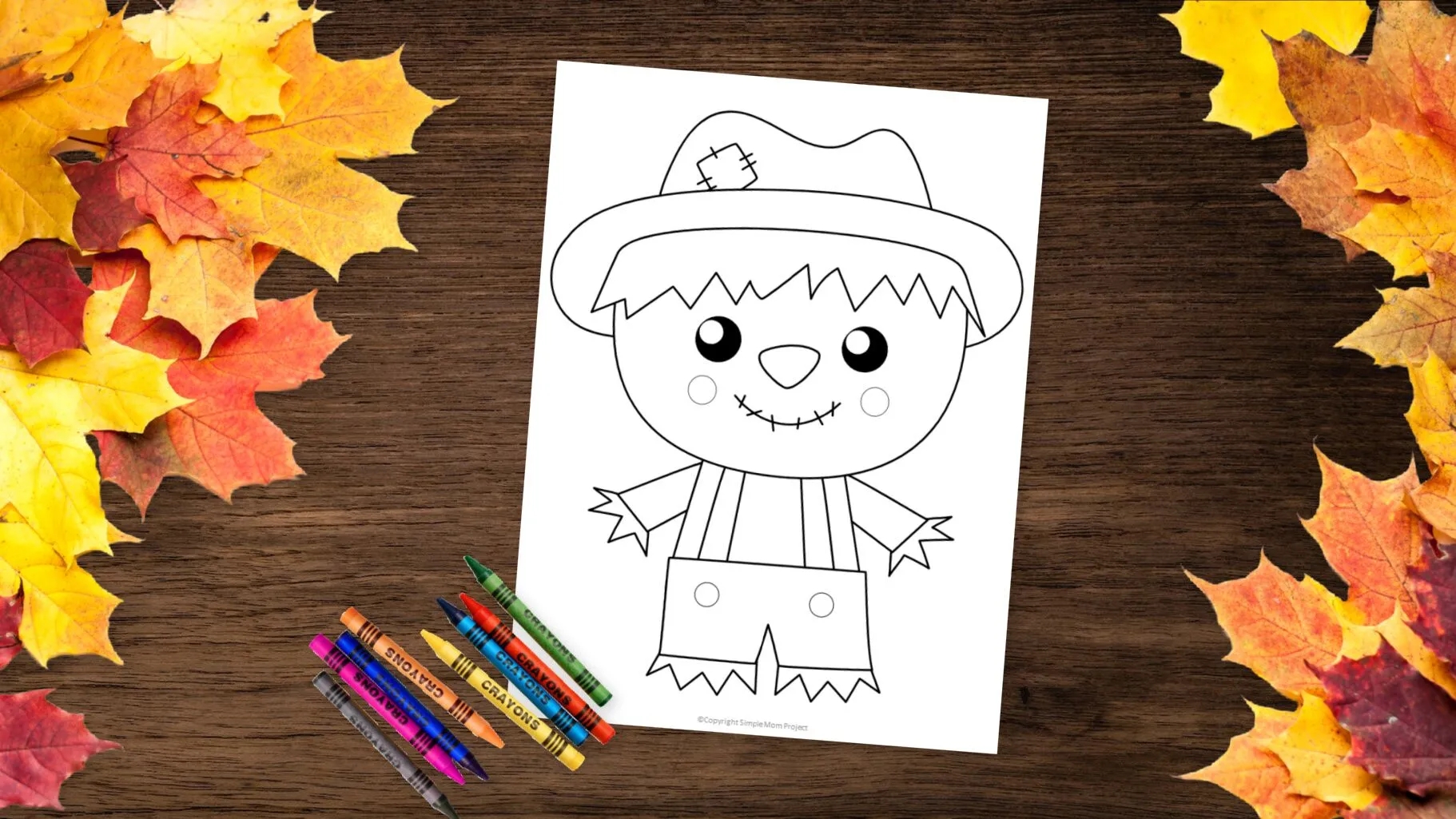 Free Printable Scarecrow Template Simple Mom Project