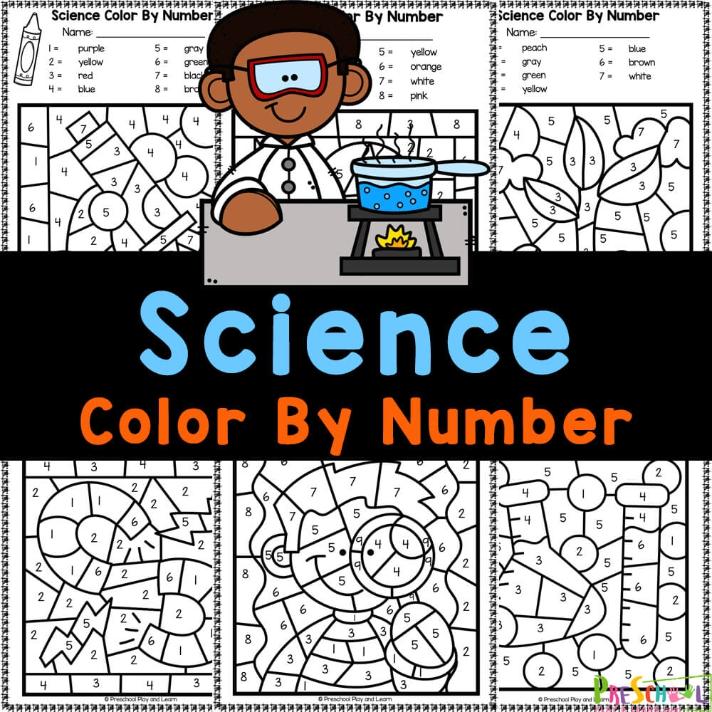 science pictures to color