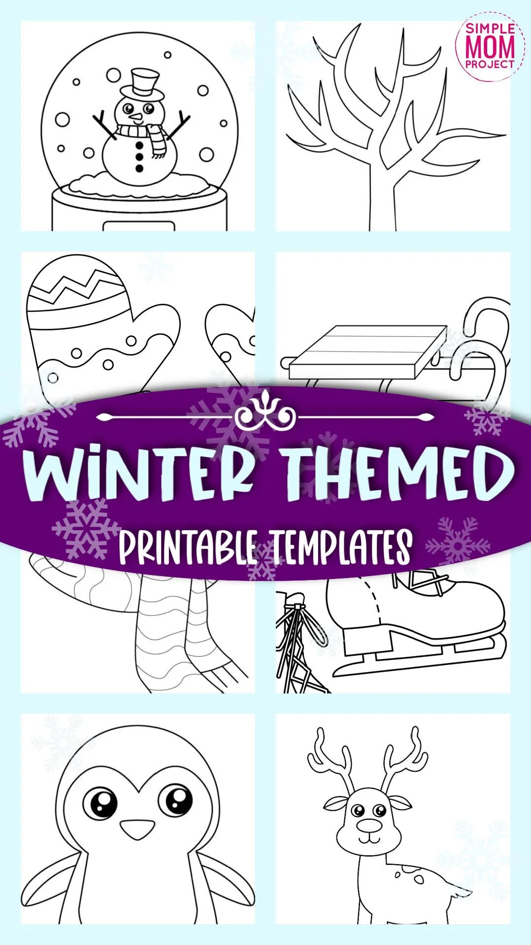 free printable snow globe template