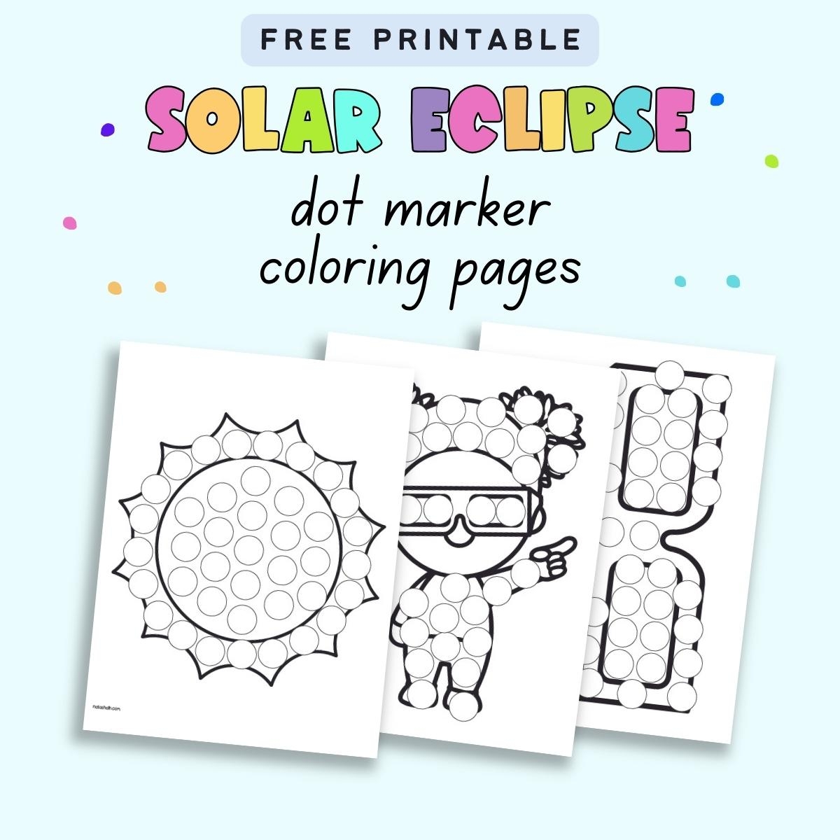 solar eclipse coloring pages printable