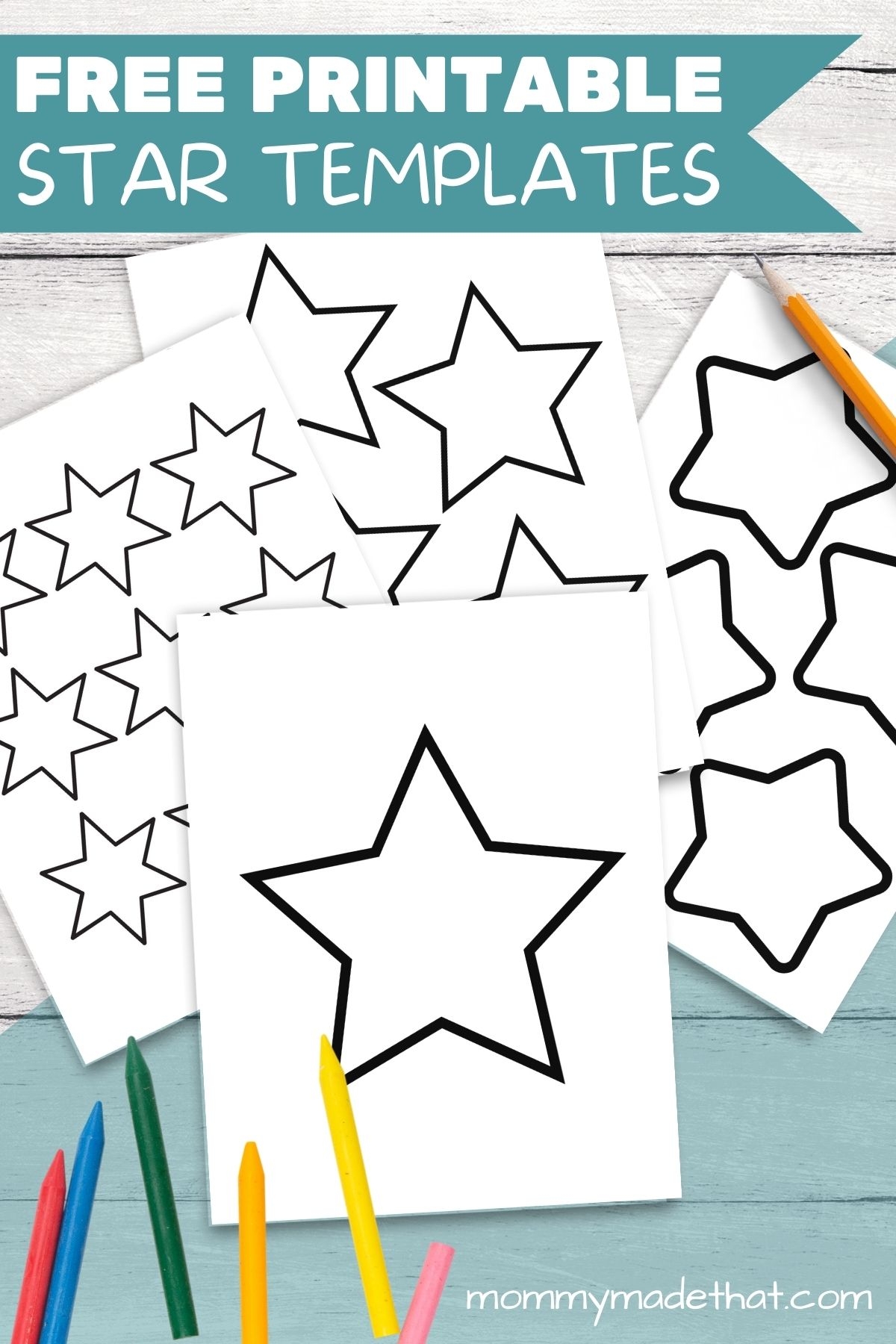 stars template printable