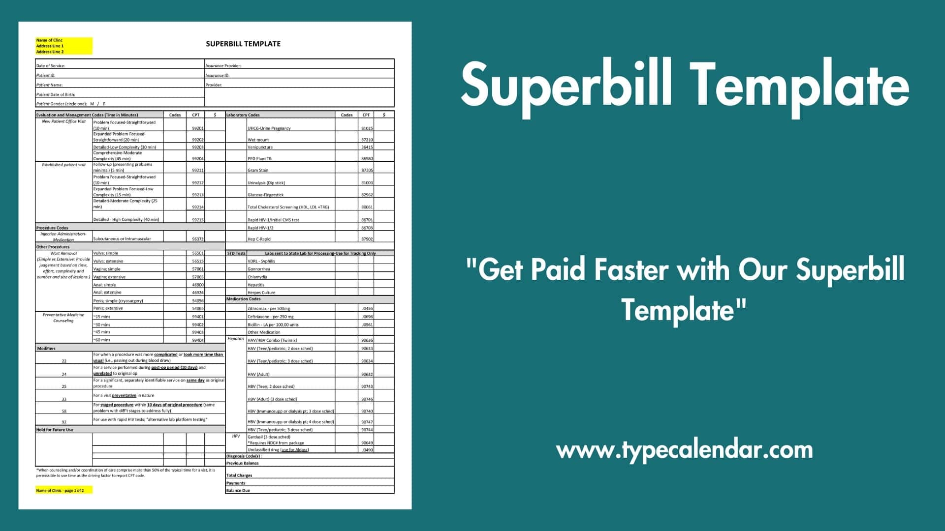 Free Printable Superbill Templates PDF Psychotherapy Speech 