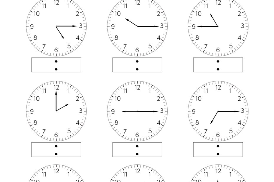 Free Printable Telling Time Worksheets Paper Trail Design