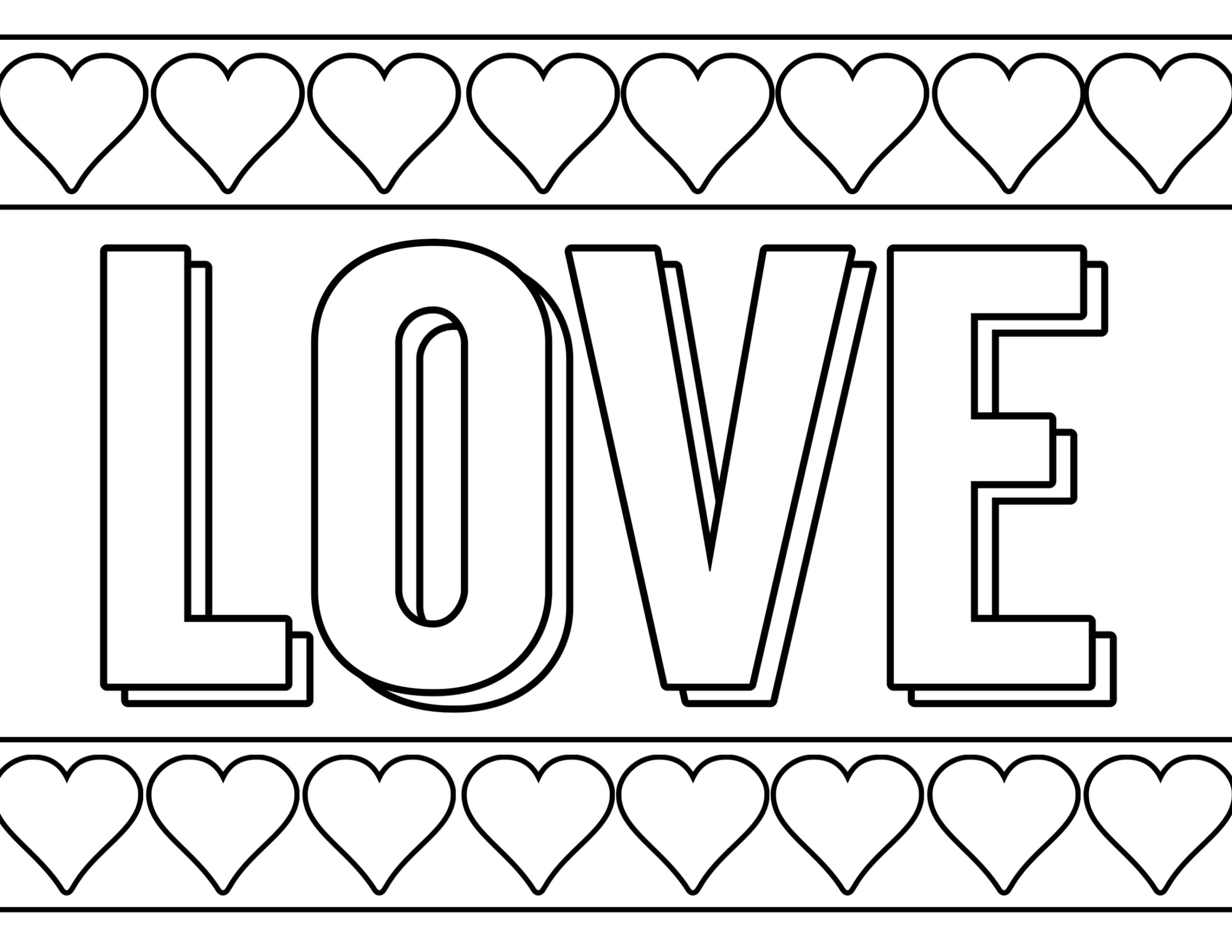 free valentines day coloring pages printable