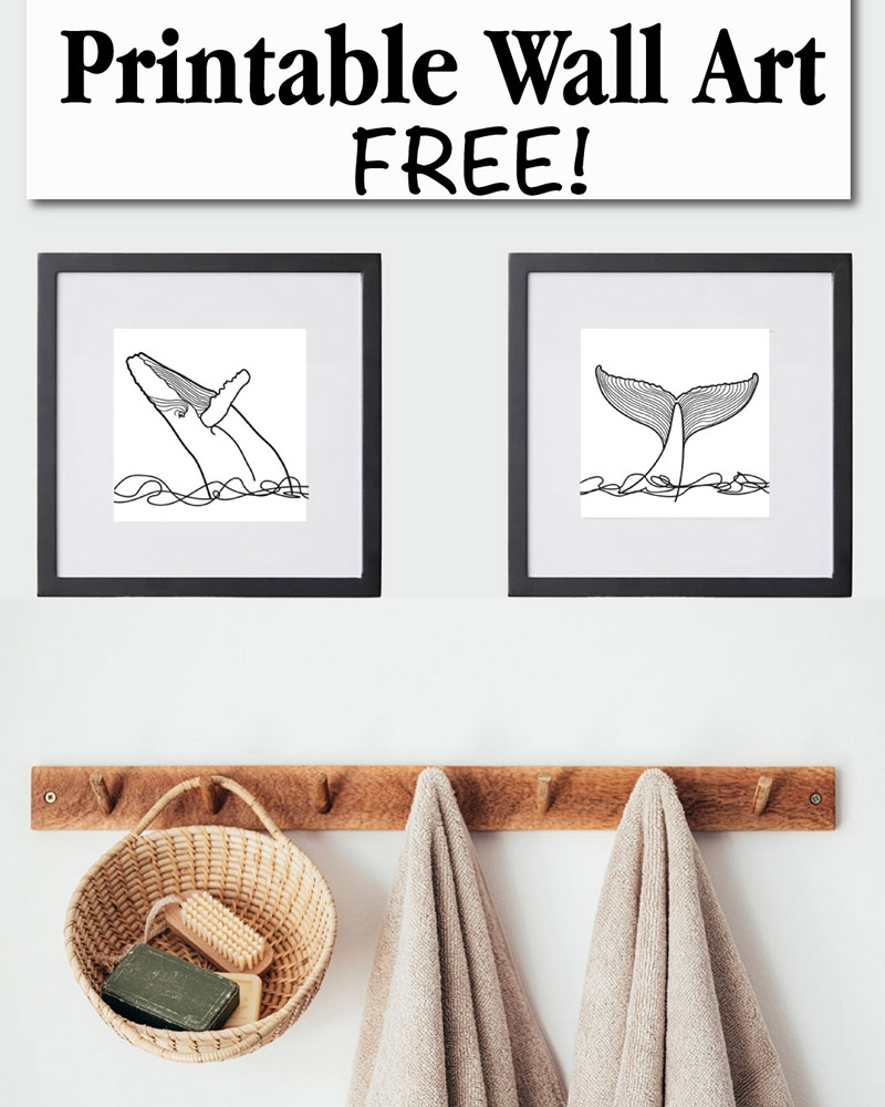black and white wall art printable