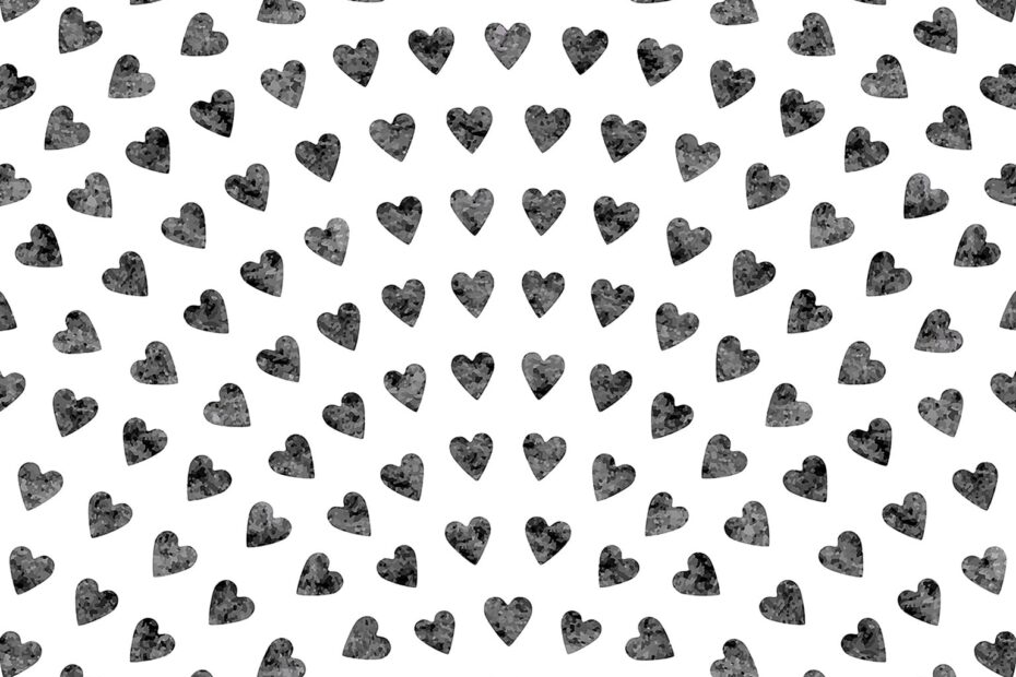 Free Printable Watercolor Heart Gift Wrap TINSELBOX