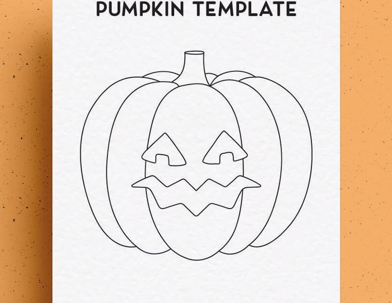 Free Pumpkin Template U0026 Stencil Printable Sheets Crazy Laura