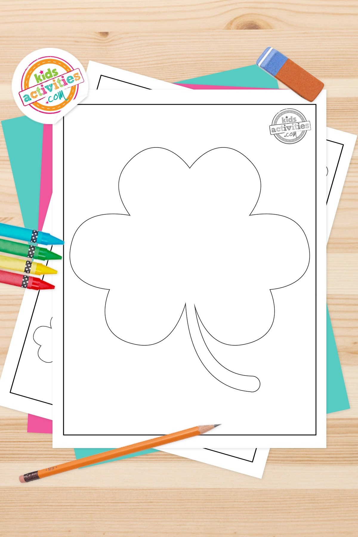 Free Shamrock Template For St Patrick s Day Crafts Kids 