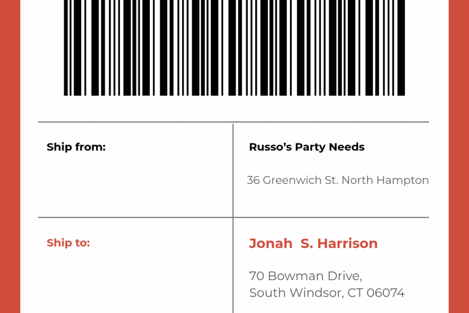 Free Shipping Label Templates Editable And Printable